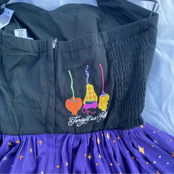 Disney Parks Dress Shop Hocus Pocus Sanderson Sister Dress XS NWT - Picture 7 of 10